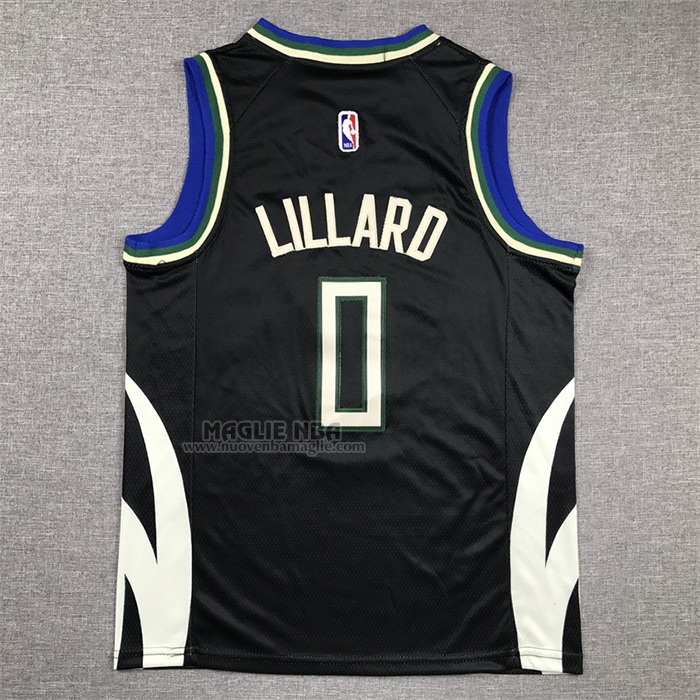 Maglia
 Damian Lillard NO 0 Bambino
 Milwaukee Bucks Statement 2022-23 Nero
